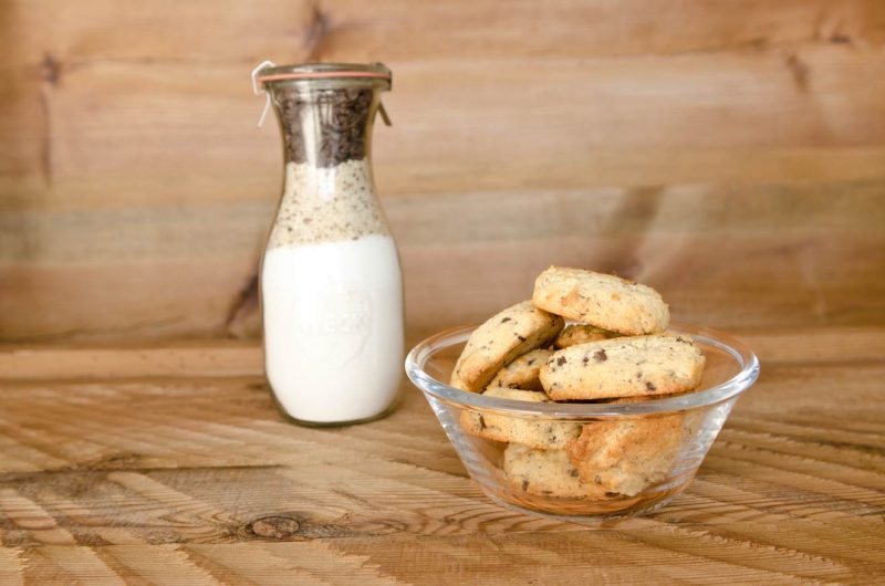 Süsse Backmischung im Glas für Cookies