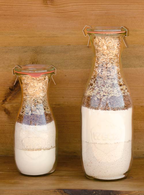Backmischung im Glas